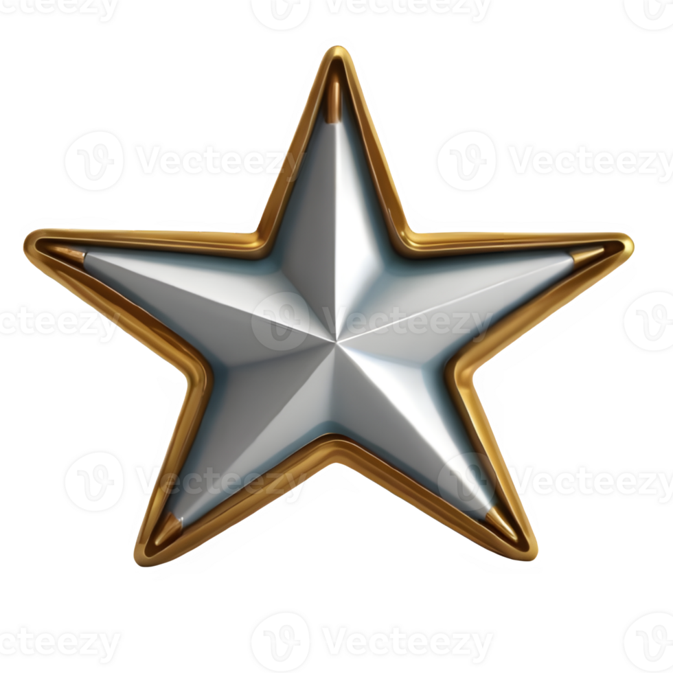 3d star Different Color Shape,Some Neon Colour png