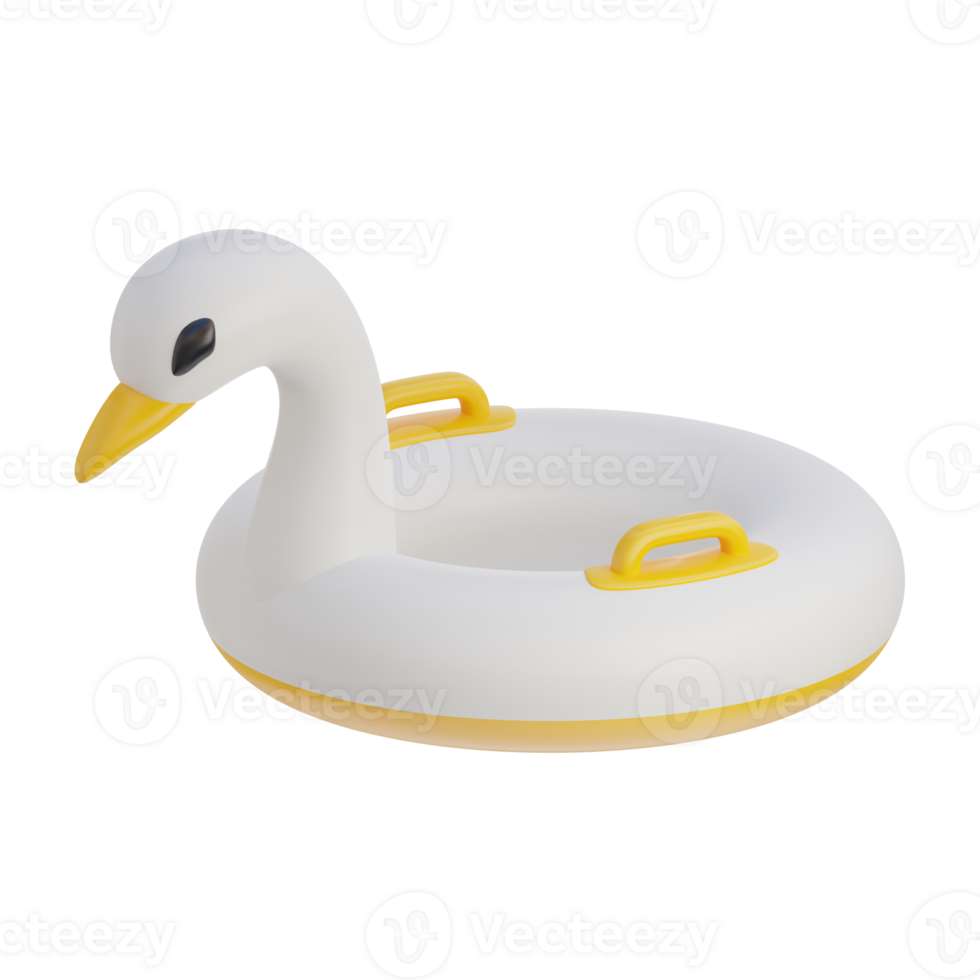 3d swan float summer icon png