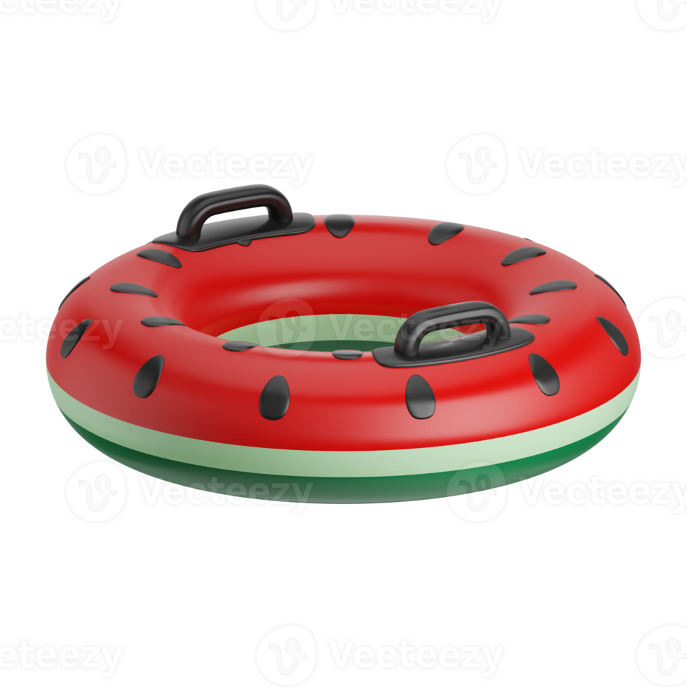3d watermelon float summer icon png