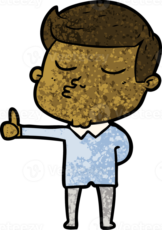 cartoon model guy pouting png