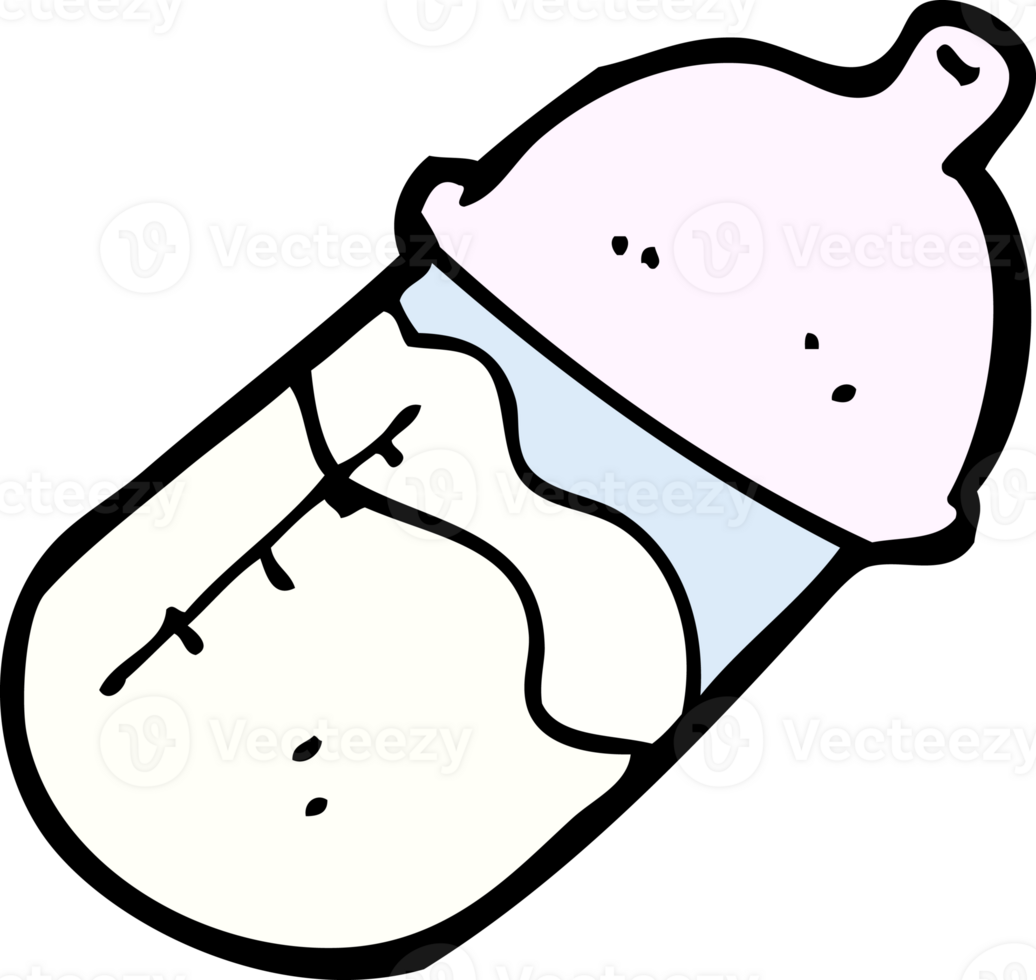 cartoon baby milk bottle png