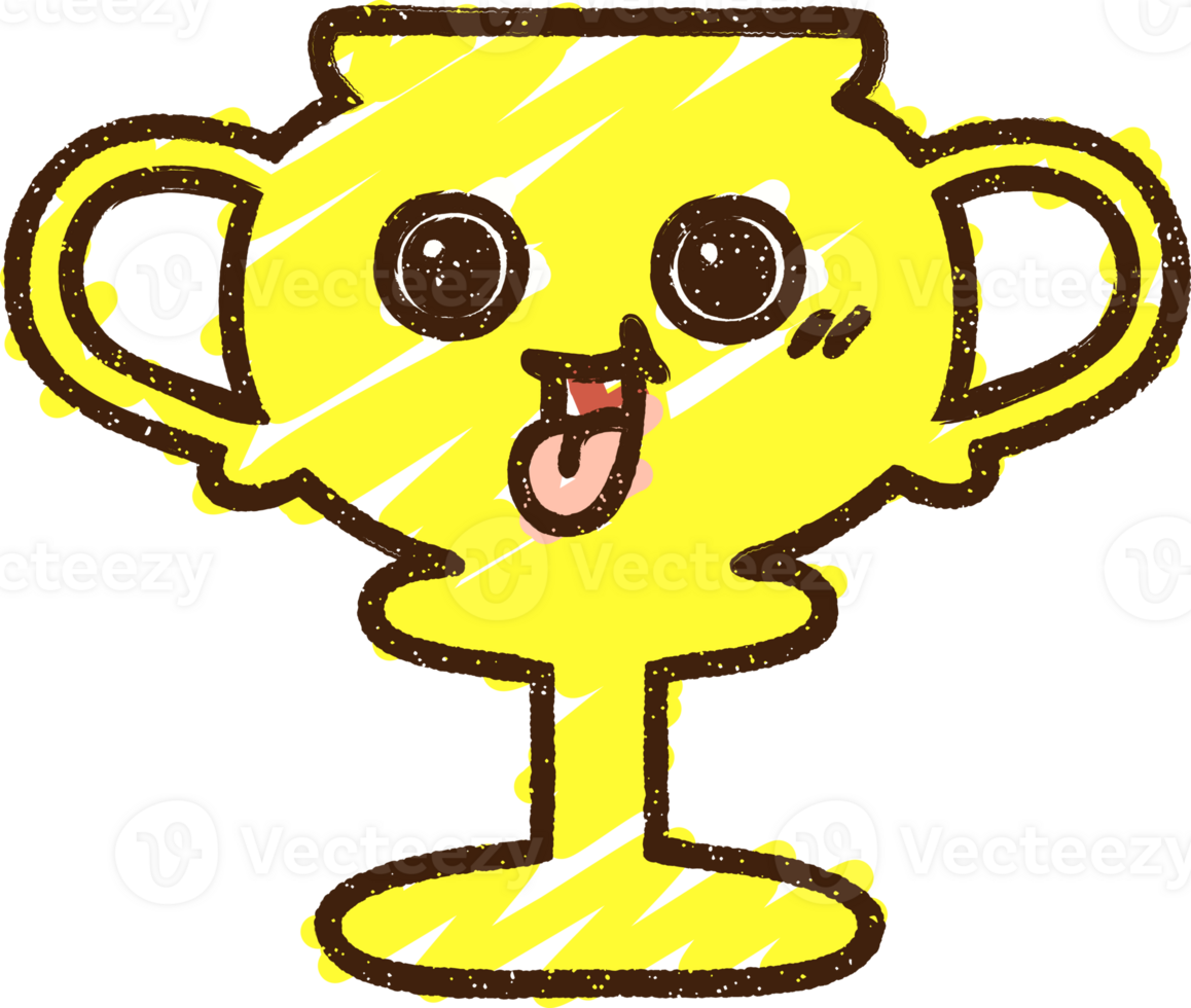 Winners Trophy Chalk Drawing png