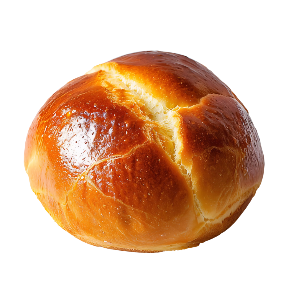brioche bun on transparent background png