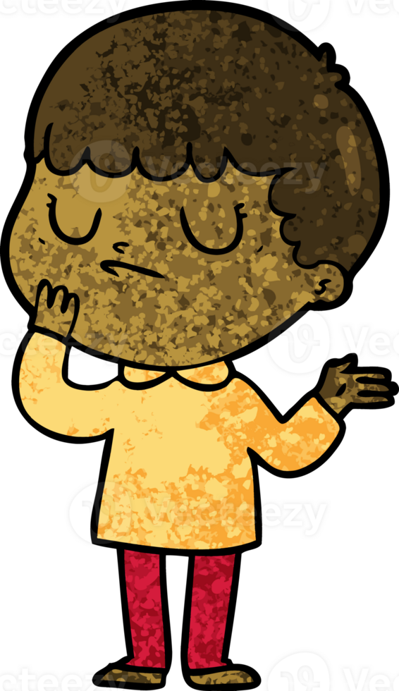 cartoon grumpy boy png