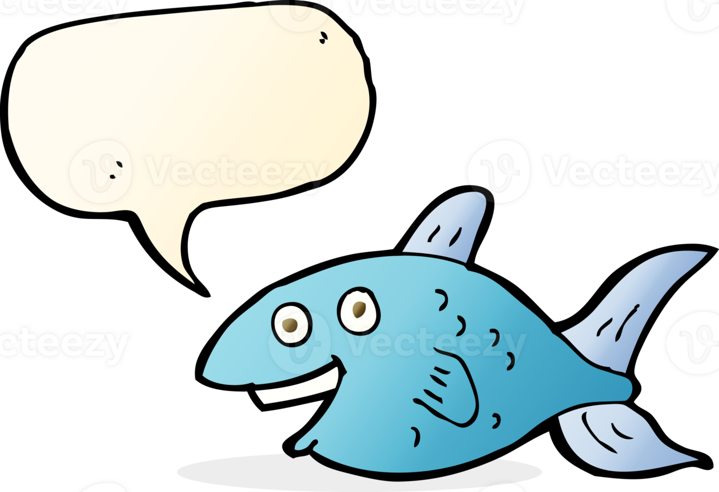 cartoon fish with speech bubble png