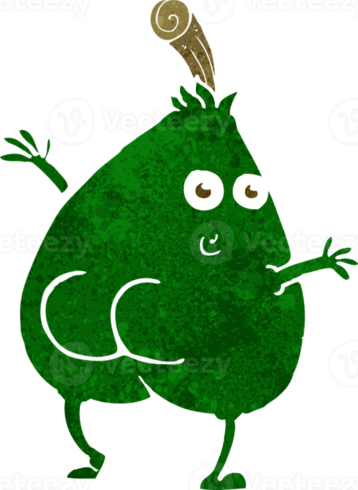 a nice pear cartoon png