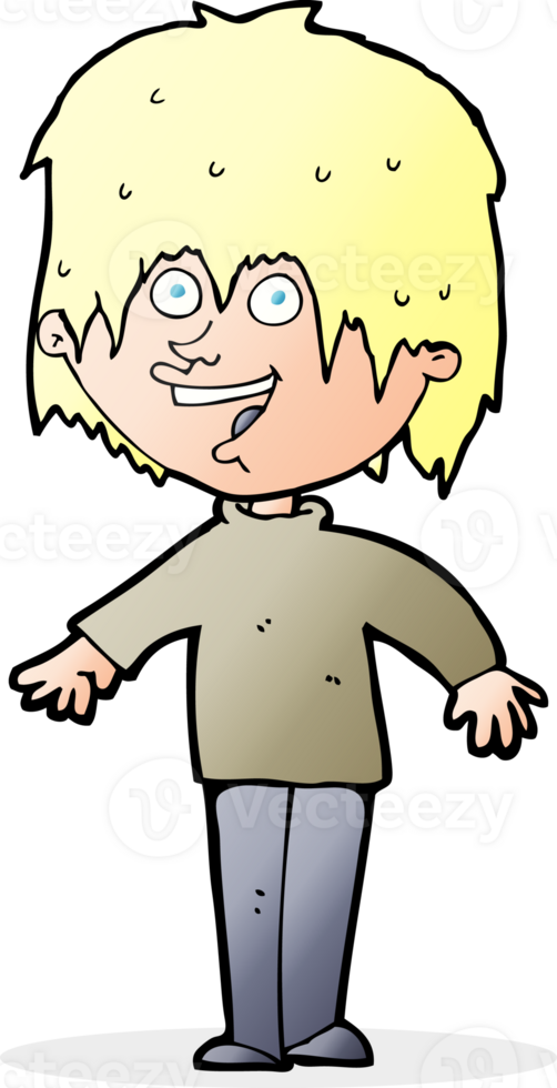 cartoon excited man png