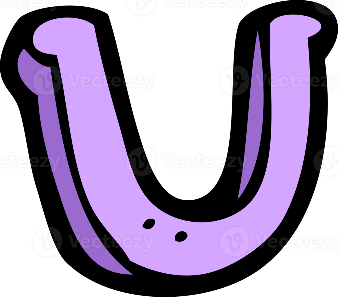 cartoon letter U png