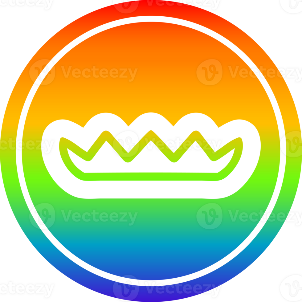 simple leaves icon with rainbow gradient finish png