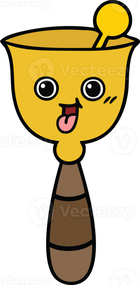 cute cartoon of a school bell png