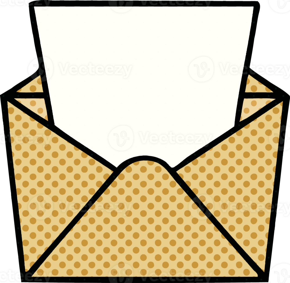 comic book style quirky cartoon dollar in envelope png