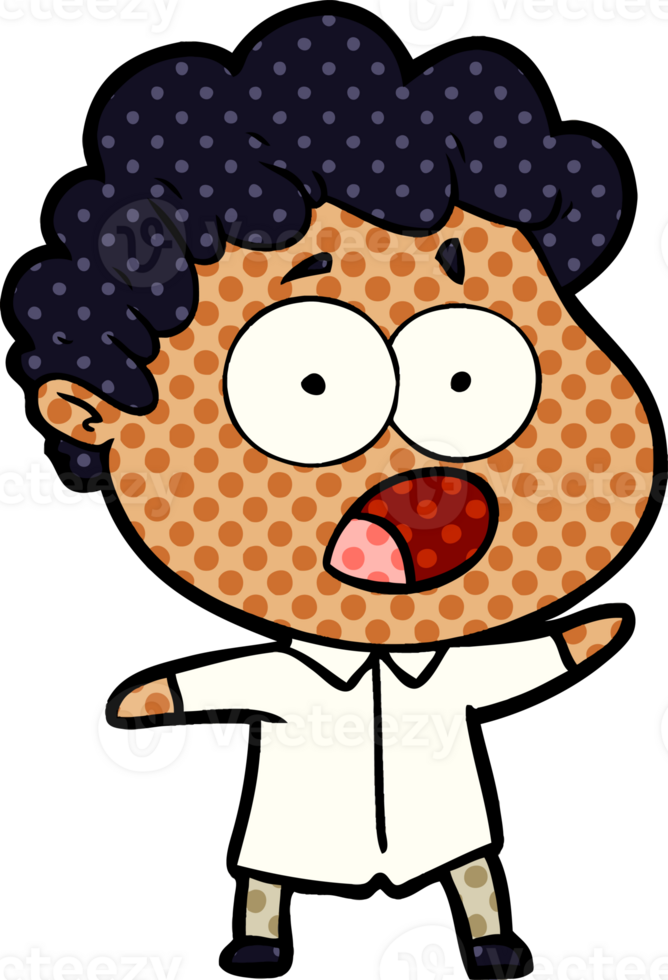 cartoon man gasping in surprise png