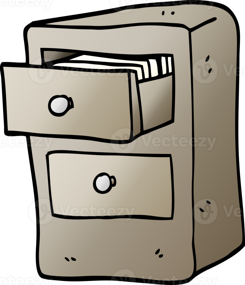 gradient illustration cartoon drawers of files png