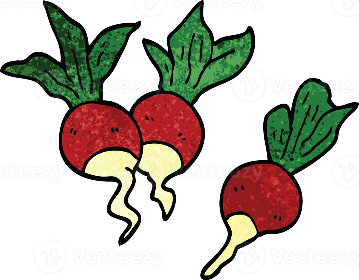 cartoon doodle healthy radish png