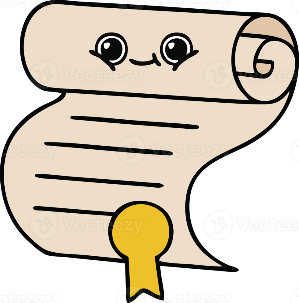 cute cartoon of a contract png