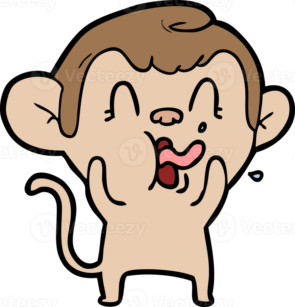 crazy cartoon monkey png