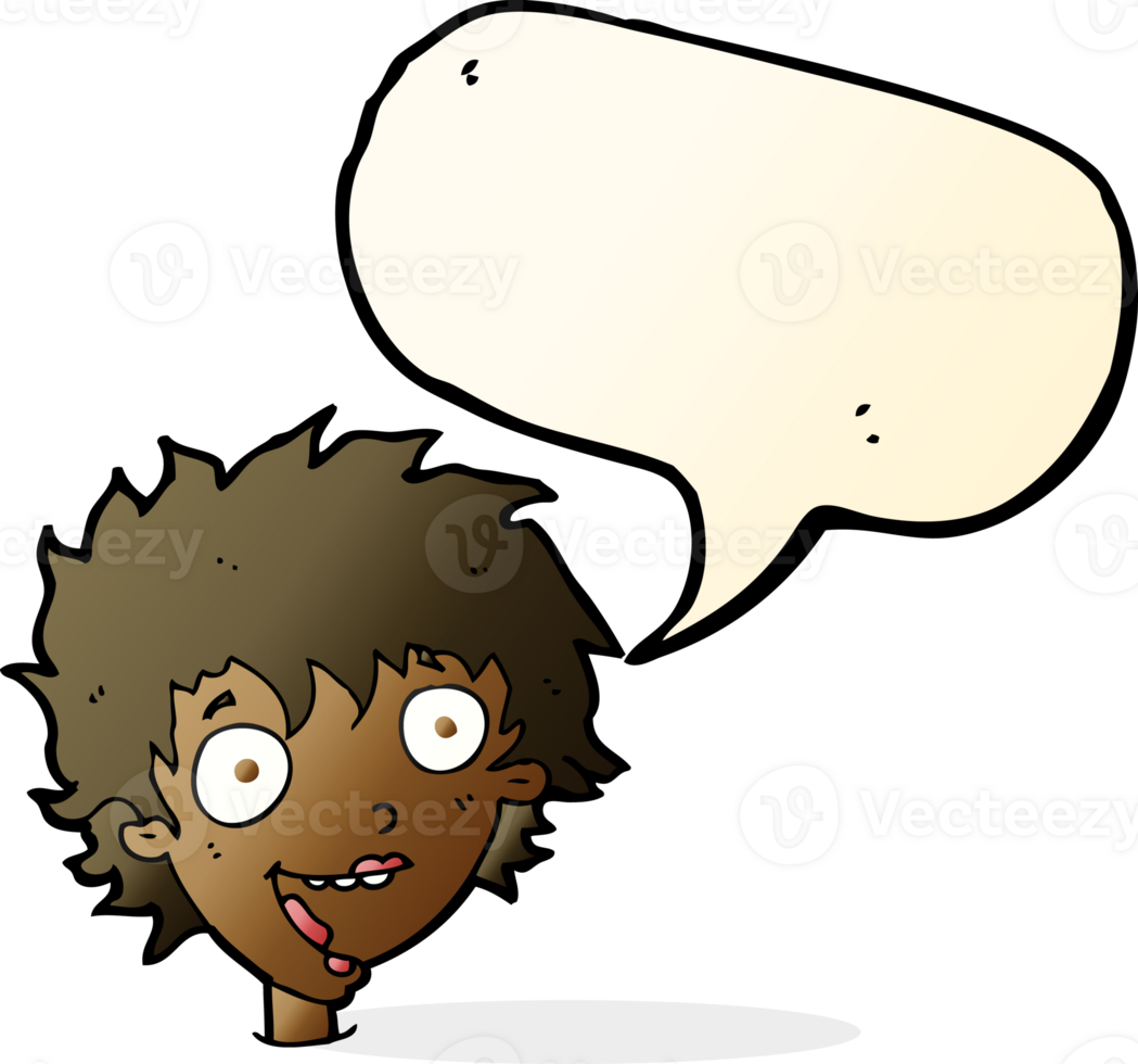 cartoon crazy excited woman with speech bubble png
