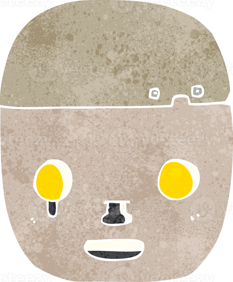 cartoon robot head png