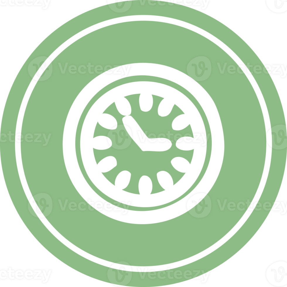 wall clock circular icon symbol png