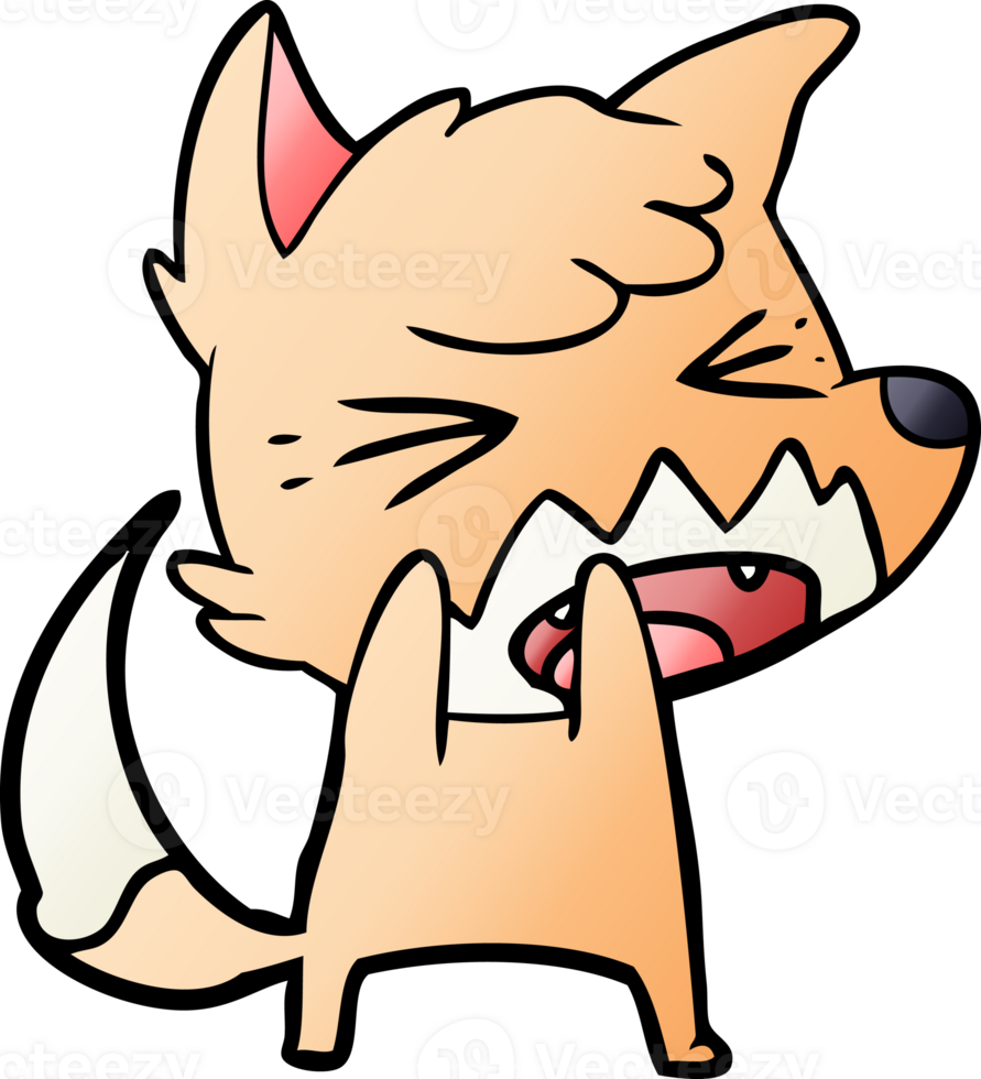 angry cartoon fox png