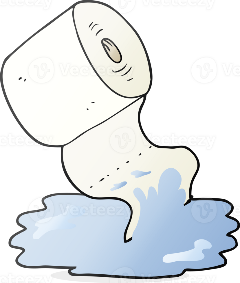 hand drawn cartoon kitchen roll png