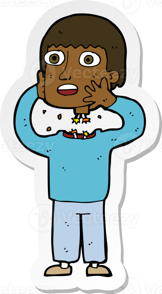 sticker of a cartoon secret robot png