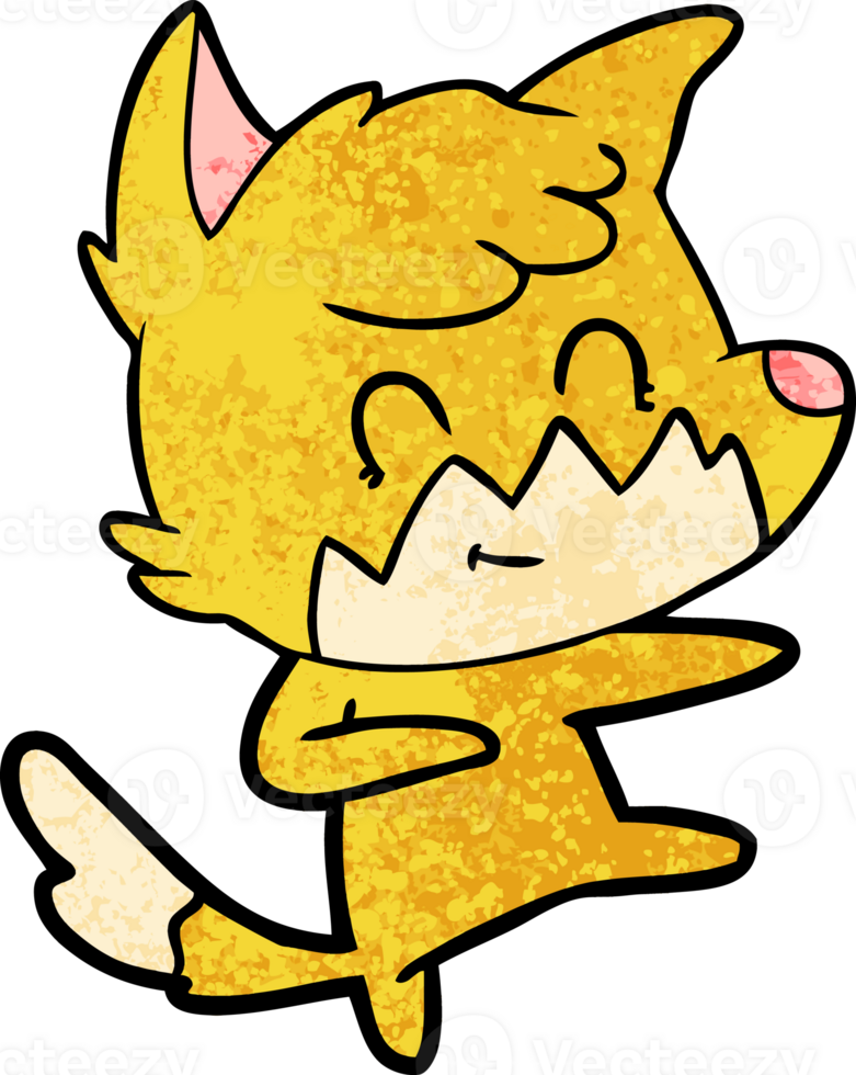 cartoon friendly fox png