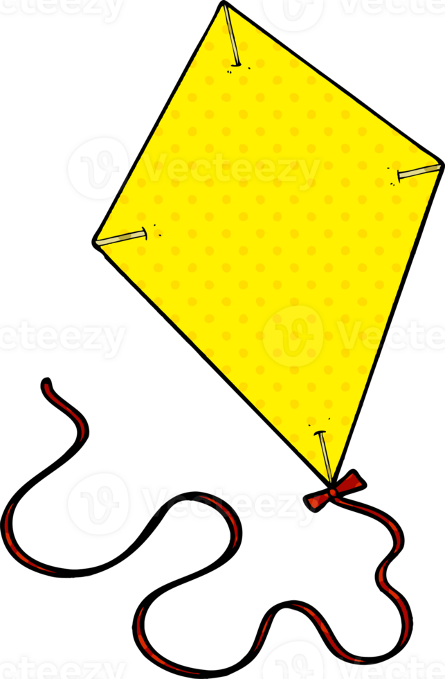 cartoon flying kite png