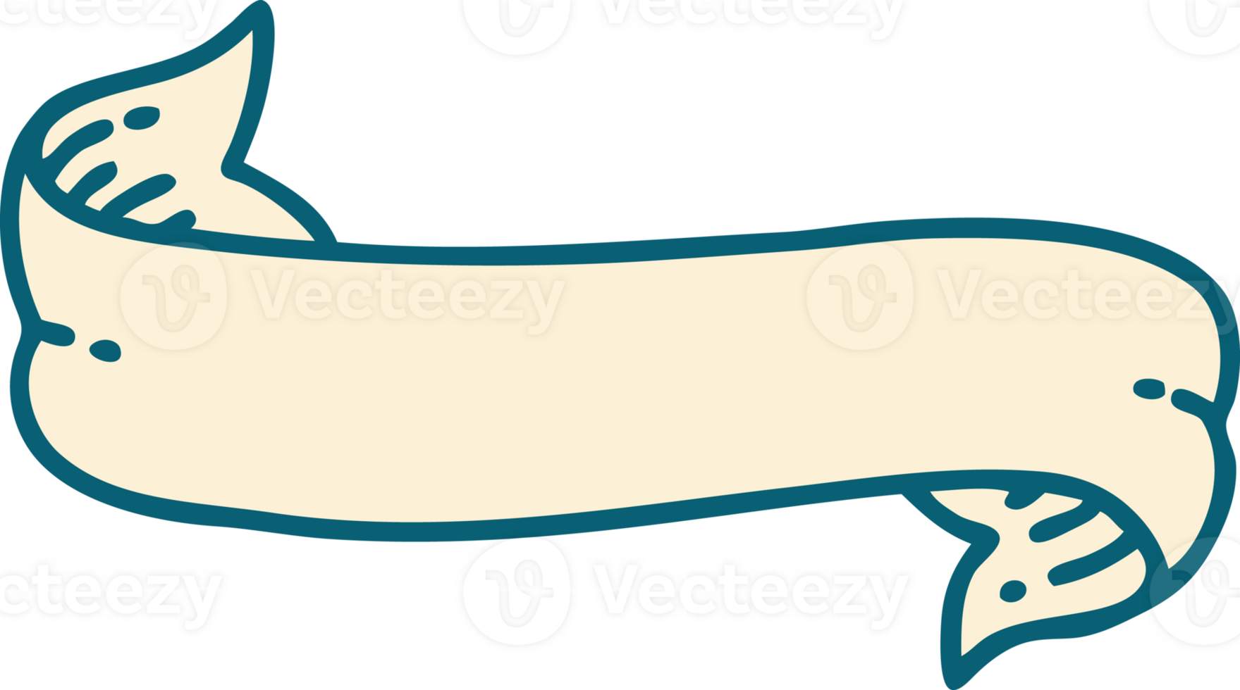 iconic tattoo style image of a banner png