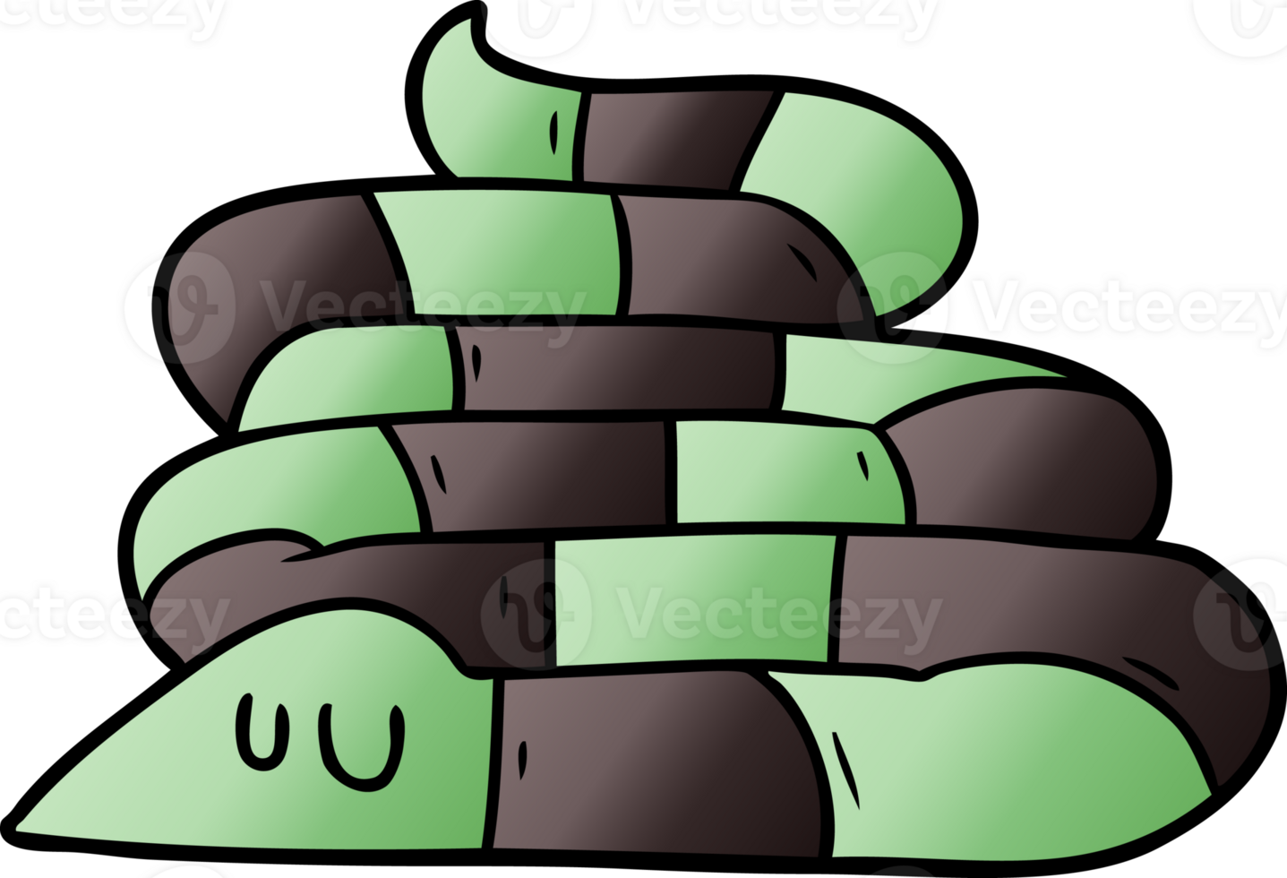cartoon sleepy snake png