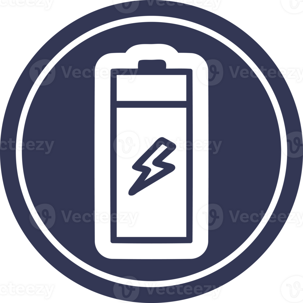 battery circular icon symbol png