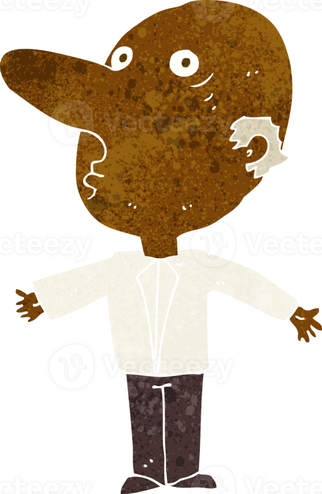 cartoon confused middle aged man png