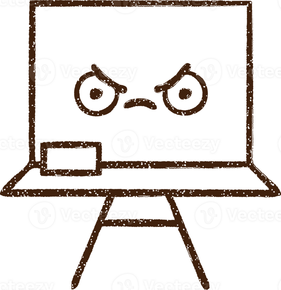 Whiteboard Charcoal Drawing png