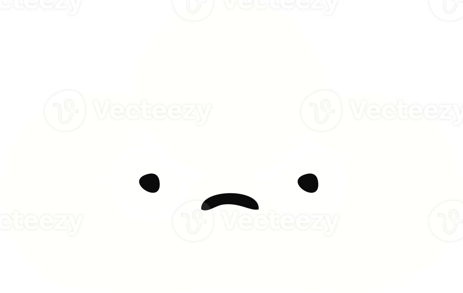 flat color retro cartoon of a white cloud png