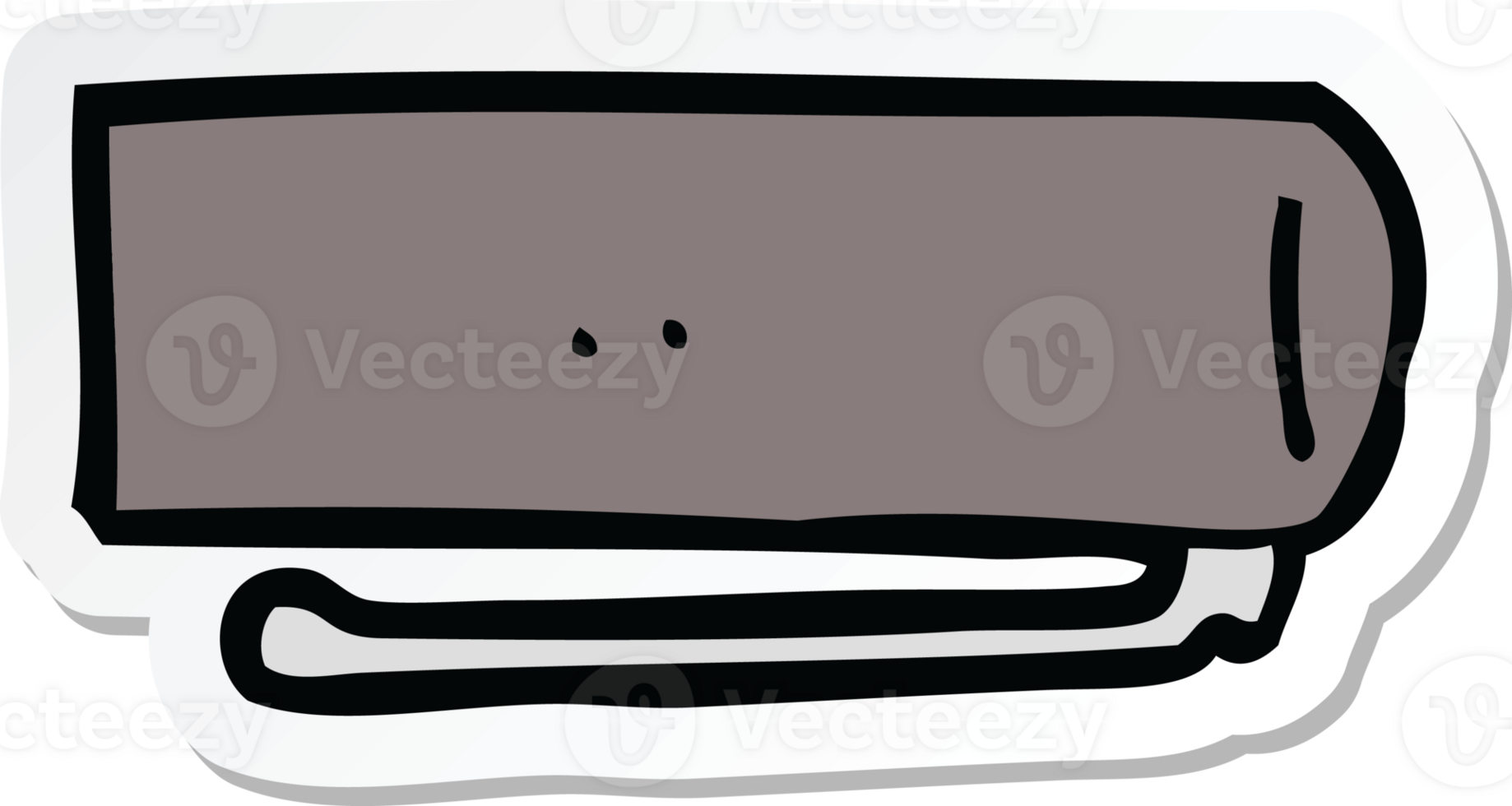 sticker van een tekenfilmpendeksel png