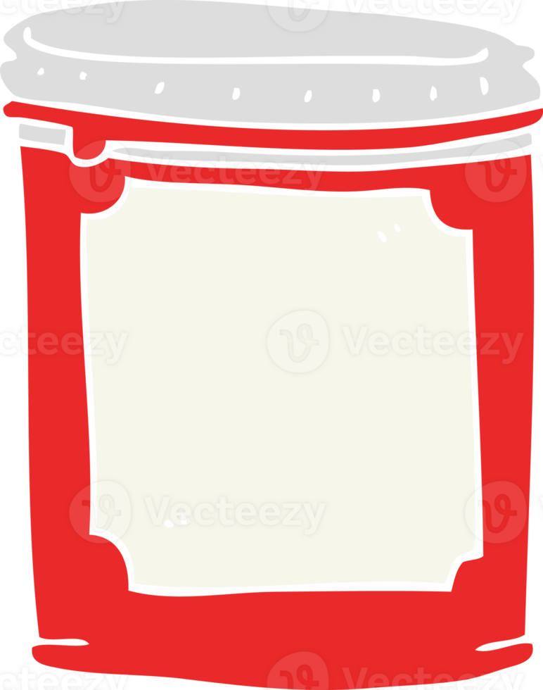 flat color illustration of jam png
