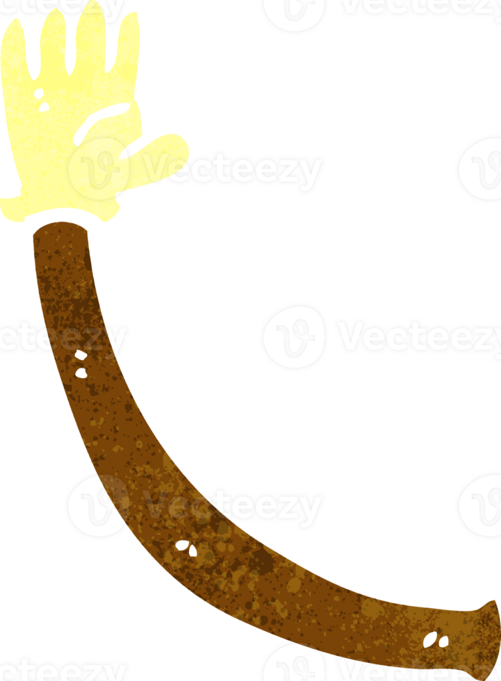 cartoon arm with rubber glove png