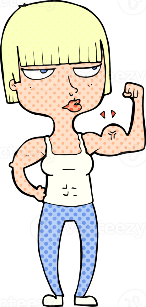 cartoon gym woman png