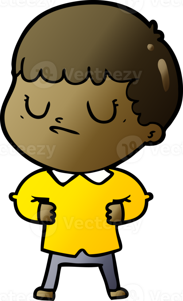 cartoon grumpy boy png