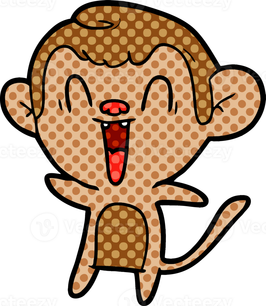 cartoon laughing monkey png