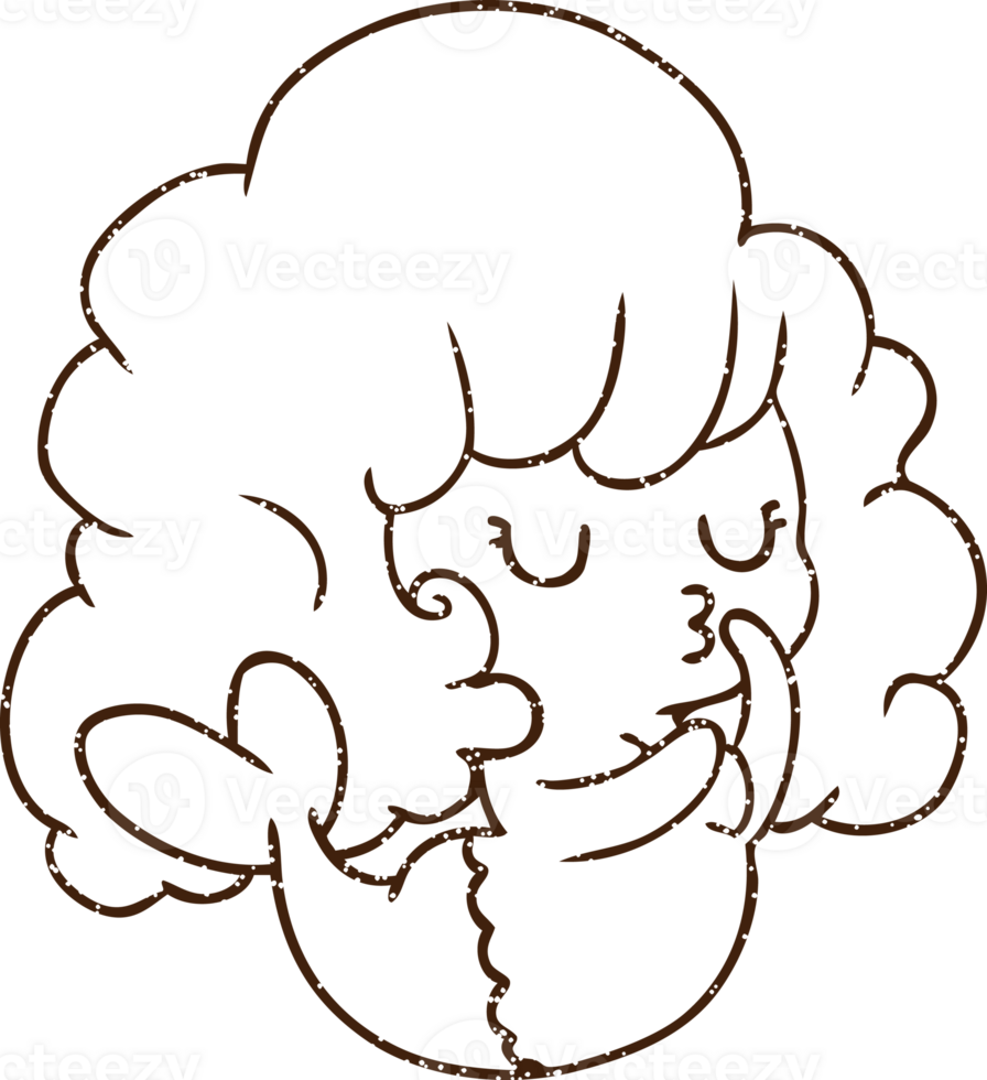 zeemeermin houtskooltekening png