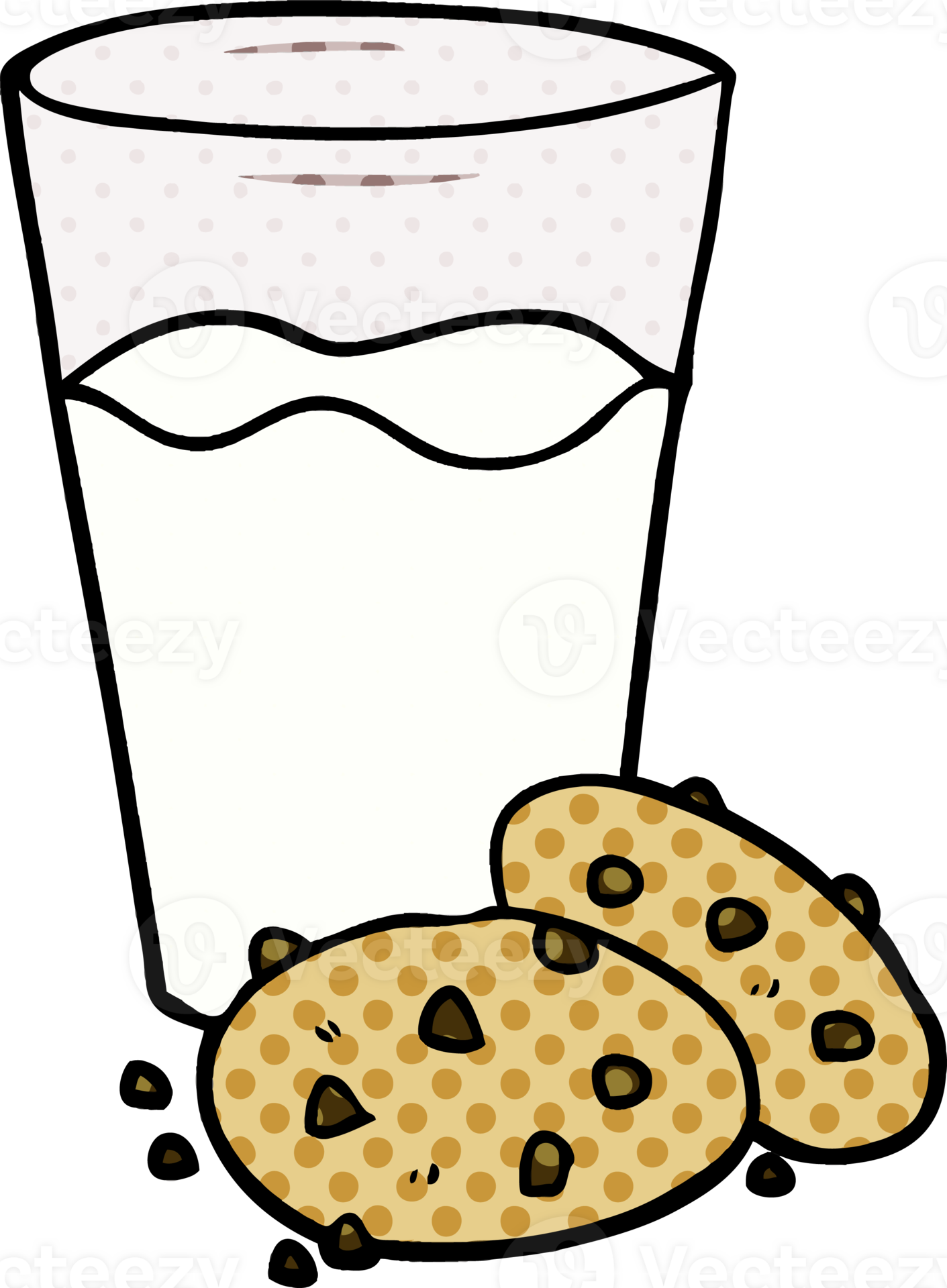 cartoon cookies and milk 45169409 PNG