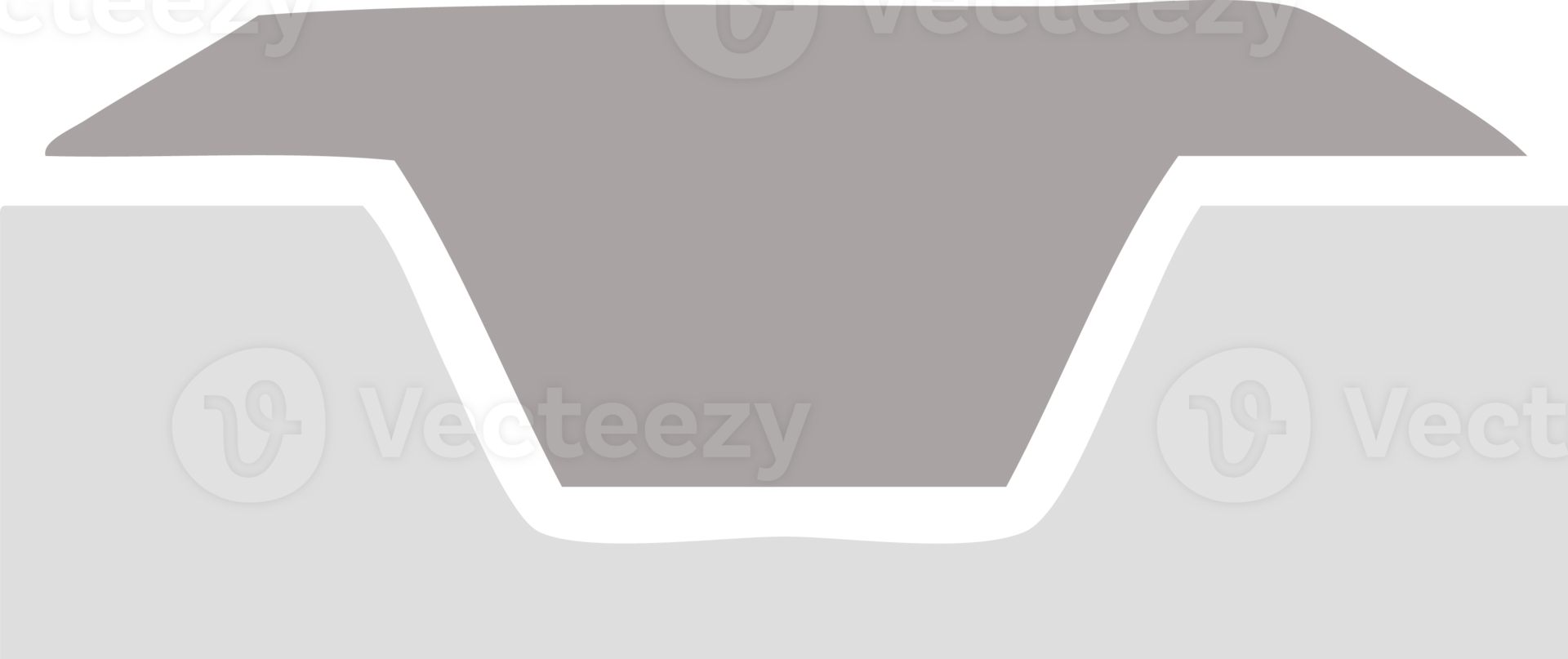 flat color retro cartoon of a empty in tray png