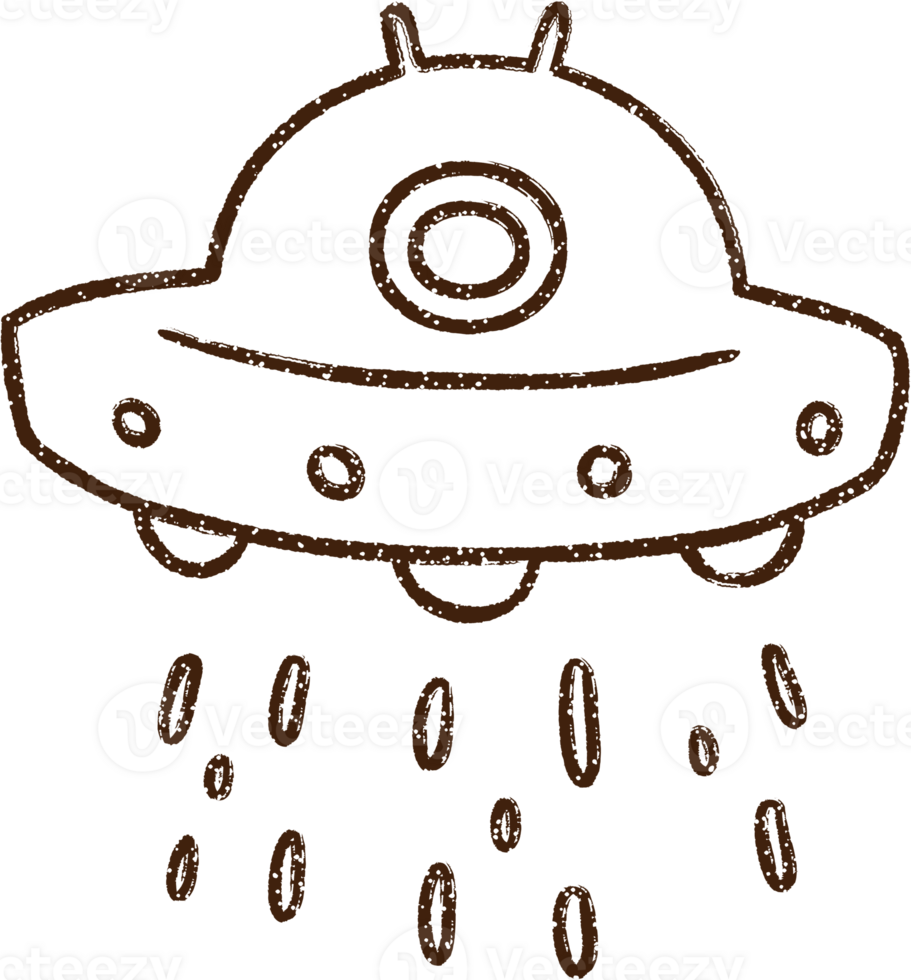 UFO Charcoal Drawing png