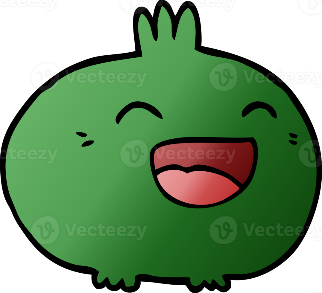 cartoon doodle happy root vegetable png