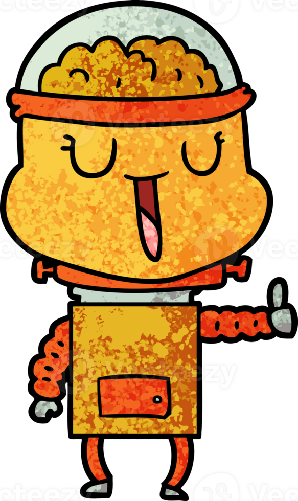 happy cartoon robot png
