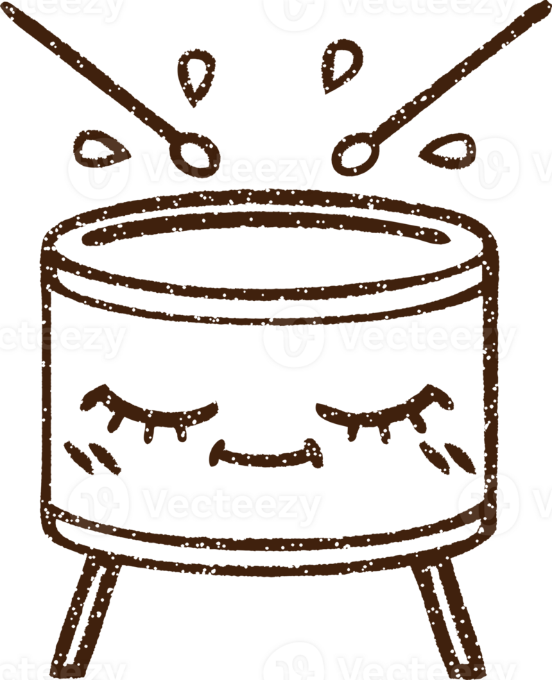 Drum Charcoal Drawing png