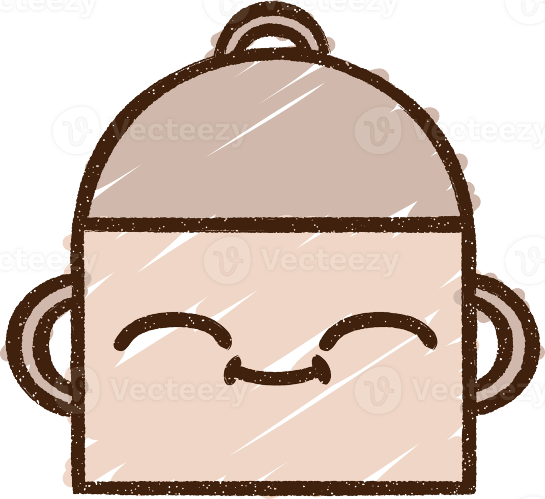 Cooking Pot Chalk Drawing png