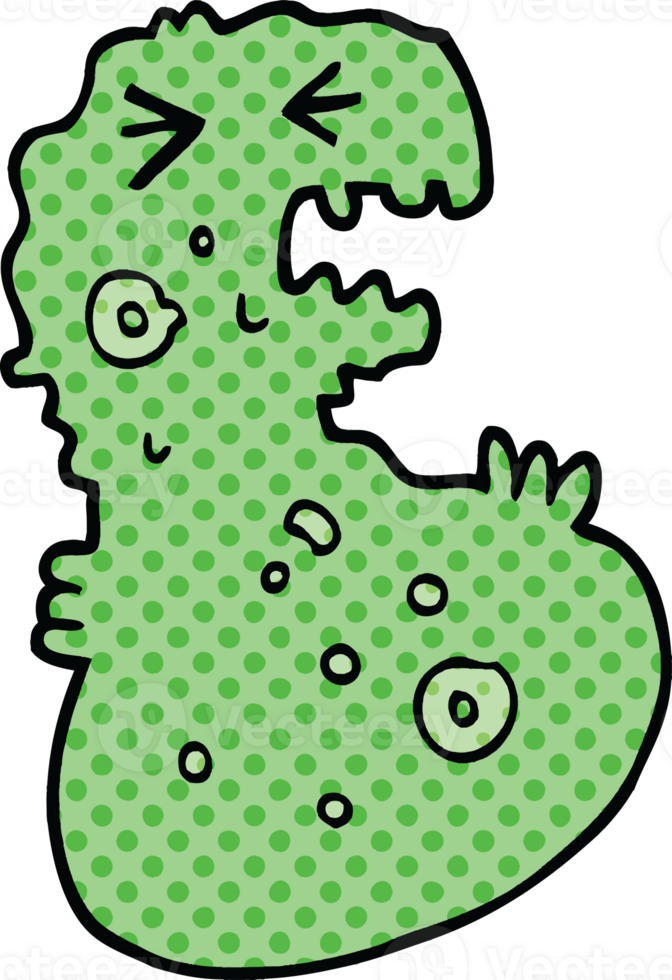 comic book style cartoon germ png