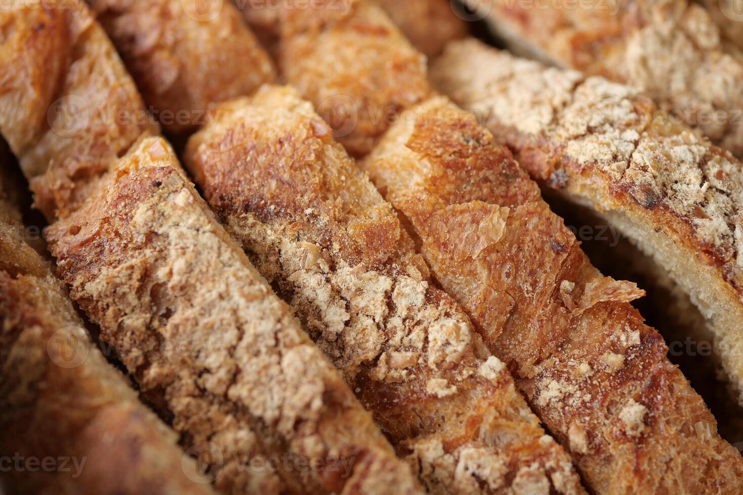 Sliced bread close up. baking background photo